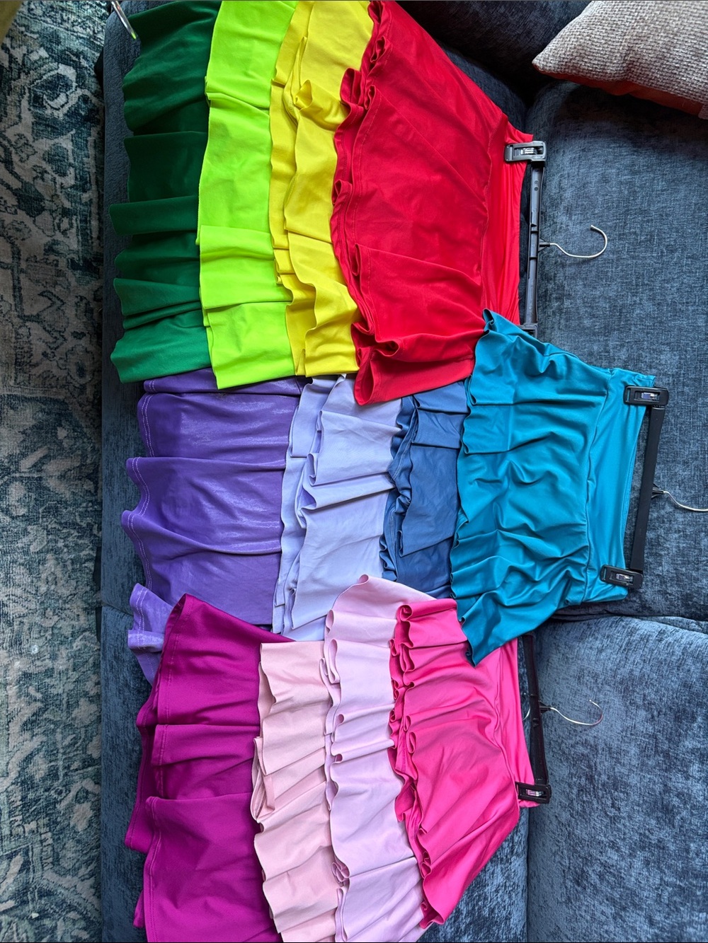 LOT of 12 athletic skorts, various brands, like new condition